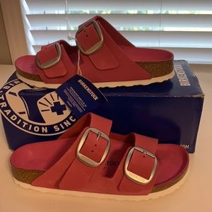 Birkenstock Arizona big buckle fuchsia narrow